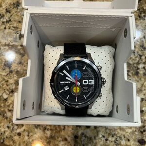 Diesel Black Watch with Colorful Dial